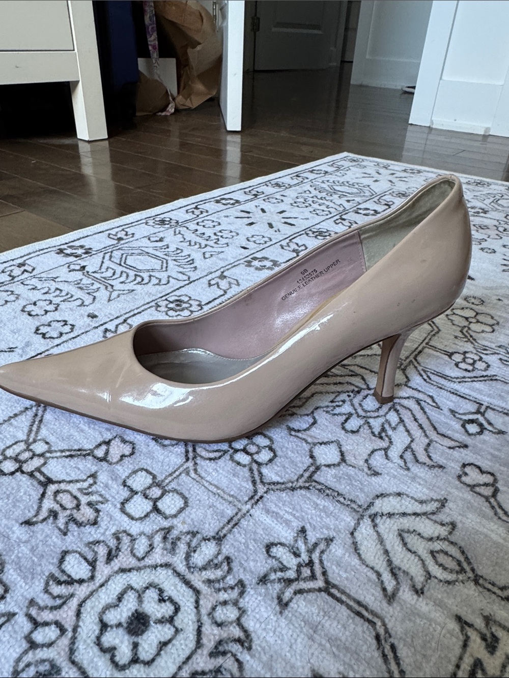Falchi Classic Nude Patent Pointed-Toe Pump - Women